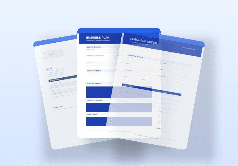 Complete Business Forms Bundle — 28 Professional PDF Templates — printable template preview